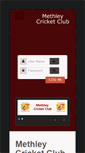 Mobile Screenshot of methleycricketclub.net