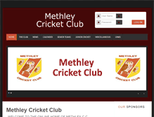 Tablet Screenshot of methleycricketclub.net